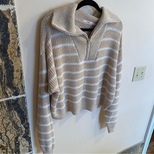 Mi Ami Knit Striped Sweater